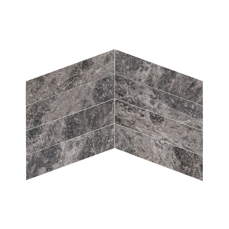 Silver Moon Chevron Polished 150x610x13