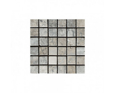 Silver Tumbled Square 48x48