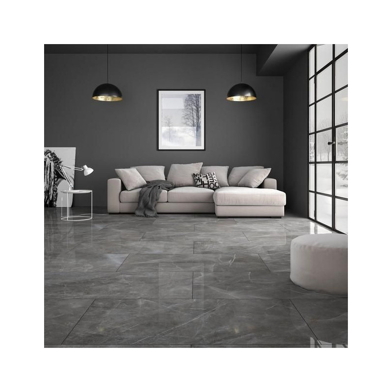 Newcastle Grey Polished Rectified Porcelain