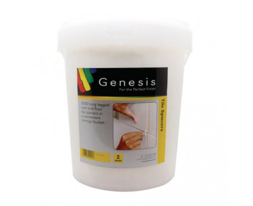 Genesis Traditional Spacers - 3mm Cross (5000 per bucket)