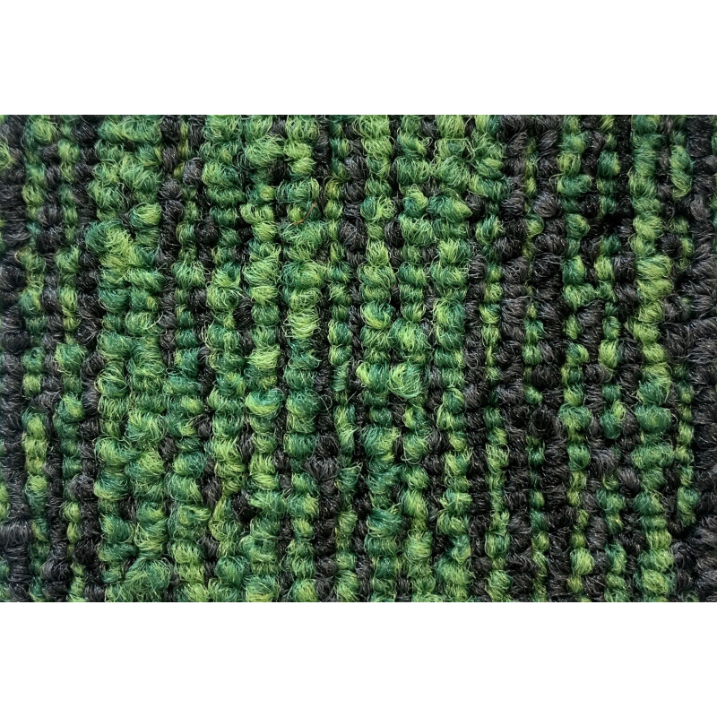 DVS Tufted Loop Carpet Tile - Green Meadow Stripe