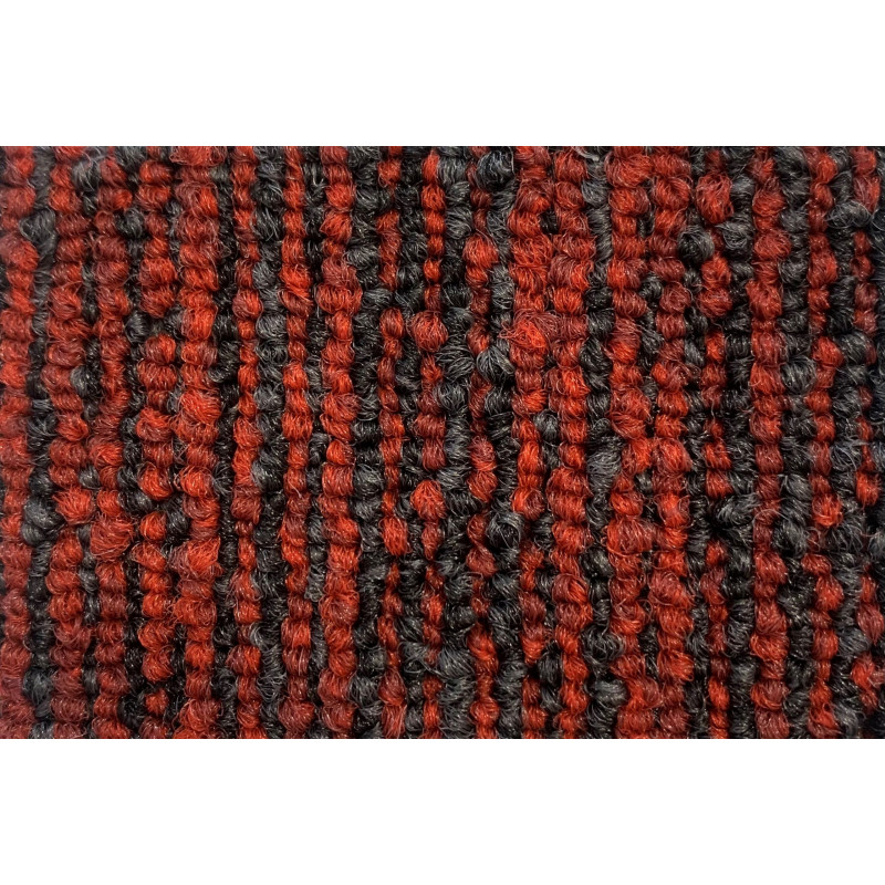 DVS Tufted Loop Carpet Tile - Crimson Stripe