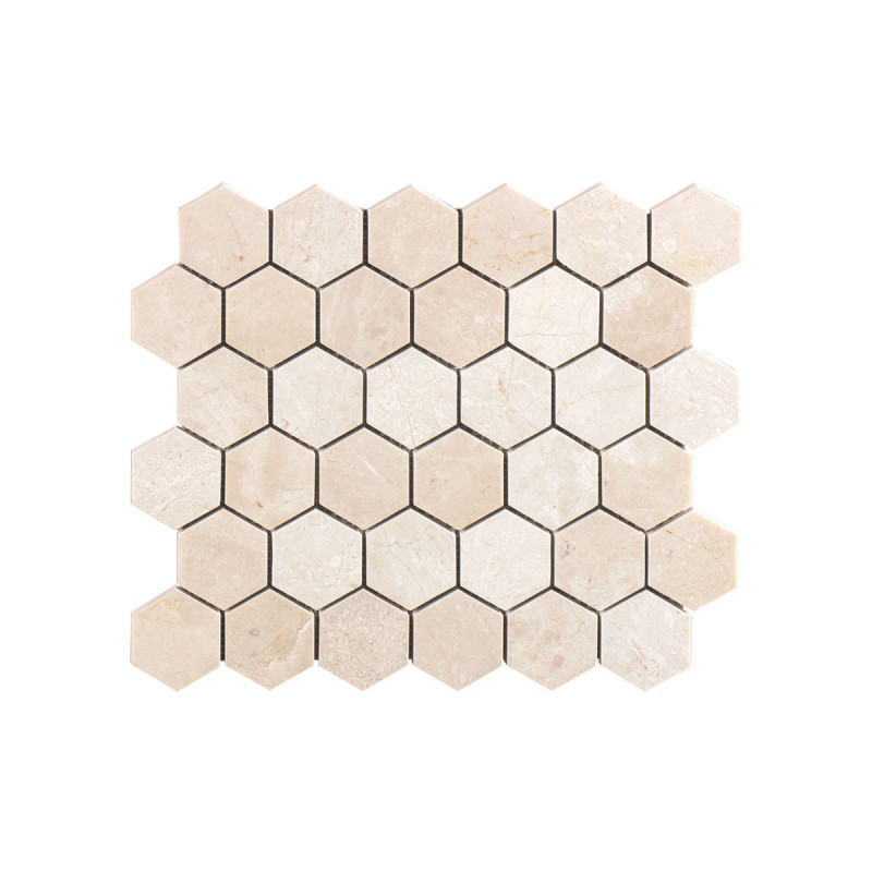 Crema Marfil Select Hexagon Honed & Polished 265x305x10