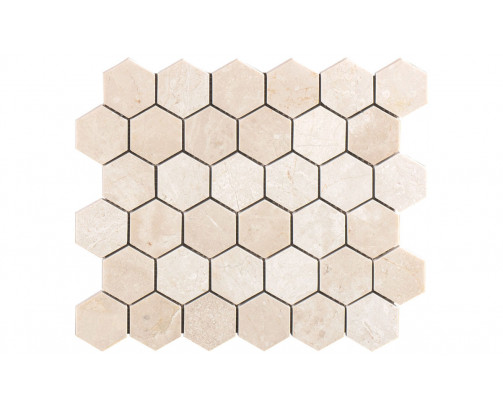 Crema Marfil Select Hexagon Honed & Polished 265x305x10