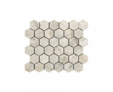 Silver Light Hexagon Honed & Polished 265x305x10