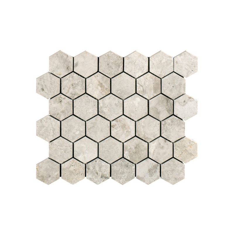 Silver Light Hexagon Honed & Polished 265x305x10