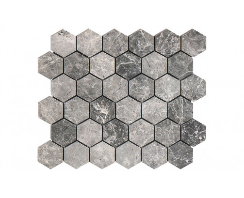 Silver Moon Hexagon Honed & Polished 265x305x10