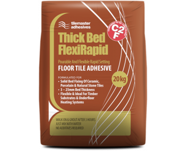 Thick Bed Flexirapid Adhesive Grey 20kg