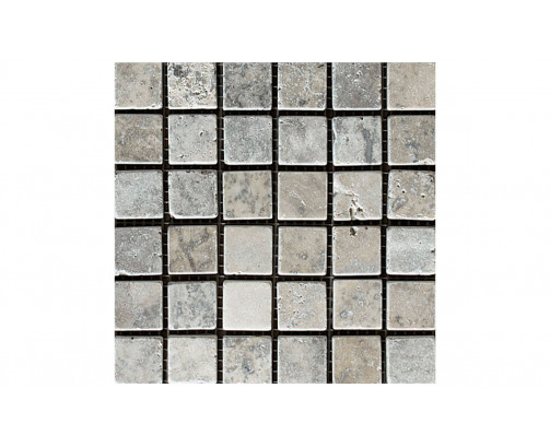 Silver Tumbled Square 48x48