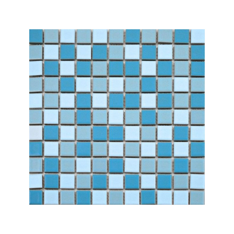 Pixel Pool Blue Blend Mosaic Tiles 25x25