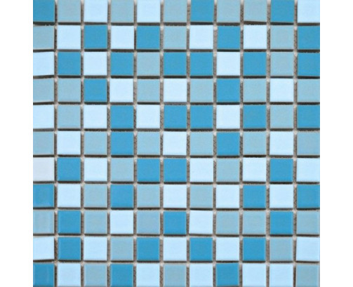 Pixel Pool Blue Blend Mosaic Tiles 25x25