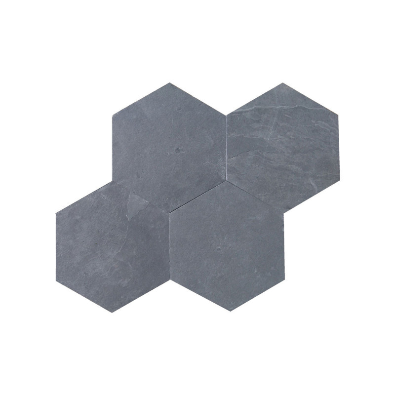 Brazilian Black Hexagon Calibrated Riven (one side 150mm)