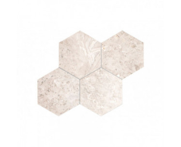 Silver Light Hexagon Polished (one side 10cm)