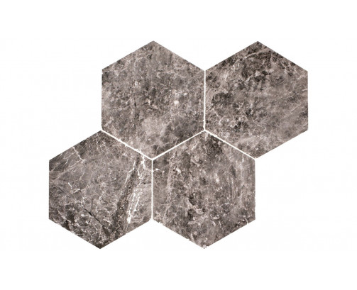 Silver Moon Hexagon Polished (one side 10cm)