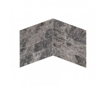 Silver Moon Chevron Polished 150x610x13