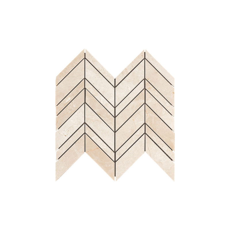 Crema Marfil Select Chevron Polished 250x285x10