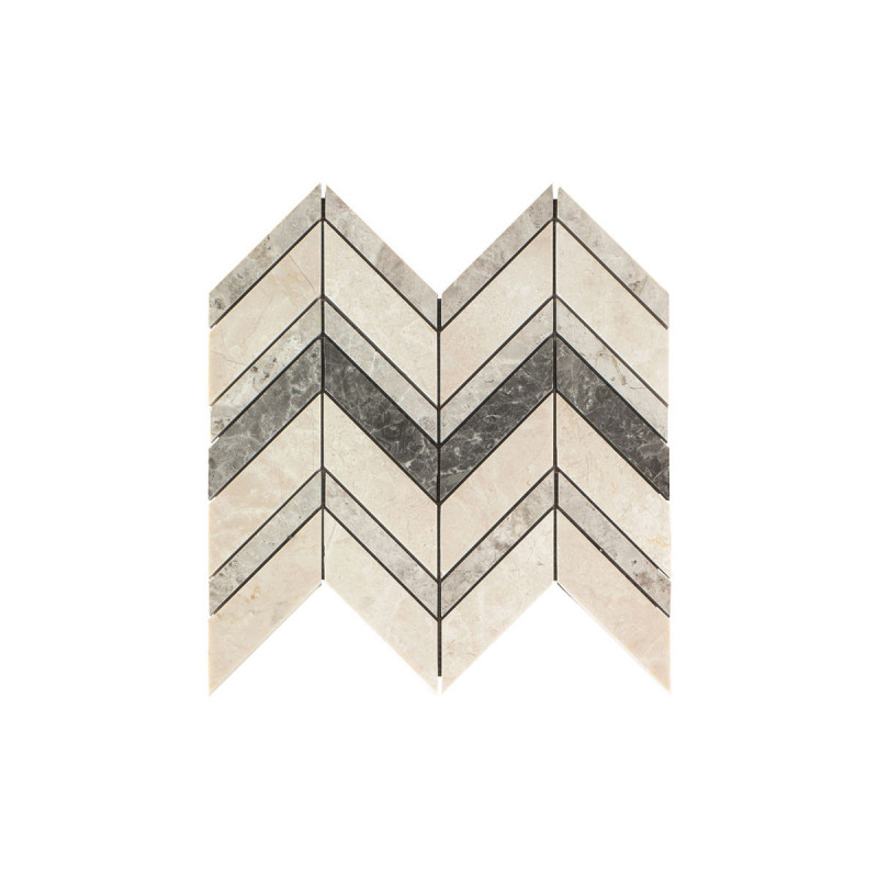 Elegant Mix Chevron Honed 250x285x10