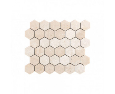 Crema Marfil Select Hexagon Honed & Polished 265x305x10