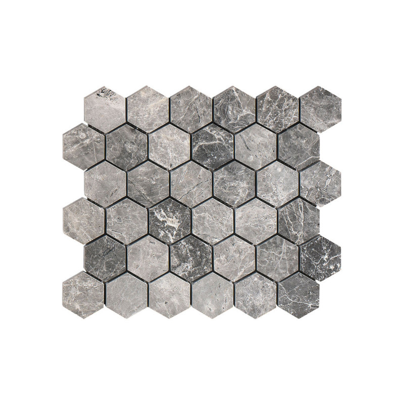 Silver Moon Hexagon Honed & Polished 265x305x10