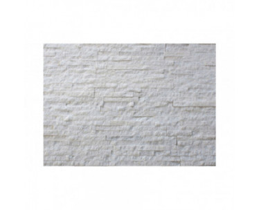 White Quartzite Riven Cladding 100x400