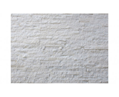 White Quartzite Riven Cladding 100x400