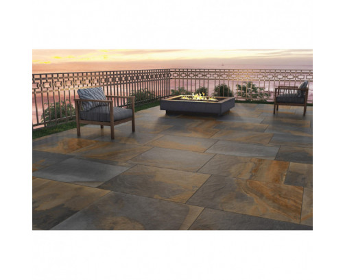 Slate Impero Multi Colour Matt Porcelain R11