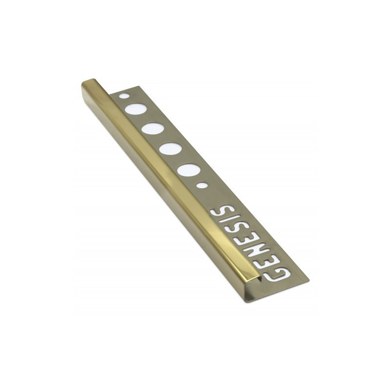 Genesis Plated Stainless Steel Square Trim (8mm D) GOLD