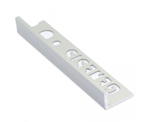 Genesis Aluminium Straight Edge Trim (6mm D) (WHITE)