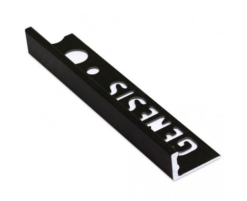 Genesis Aluminium Straight Edge Trim (12mm D) (Matt Black)