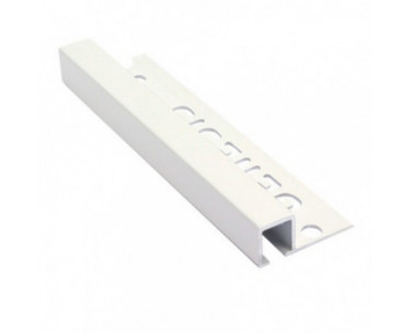 Genesis Aluminium Square Trim (10x10 mm) (Matt White)