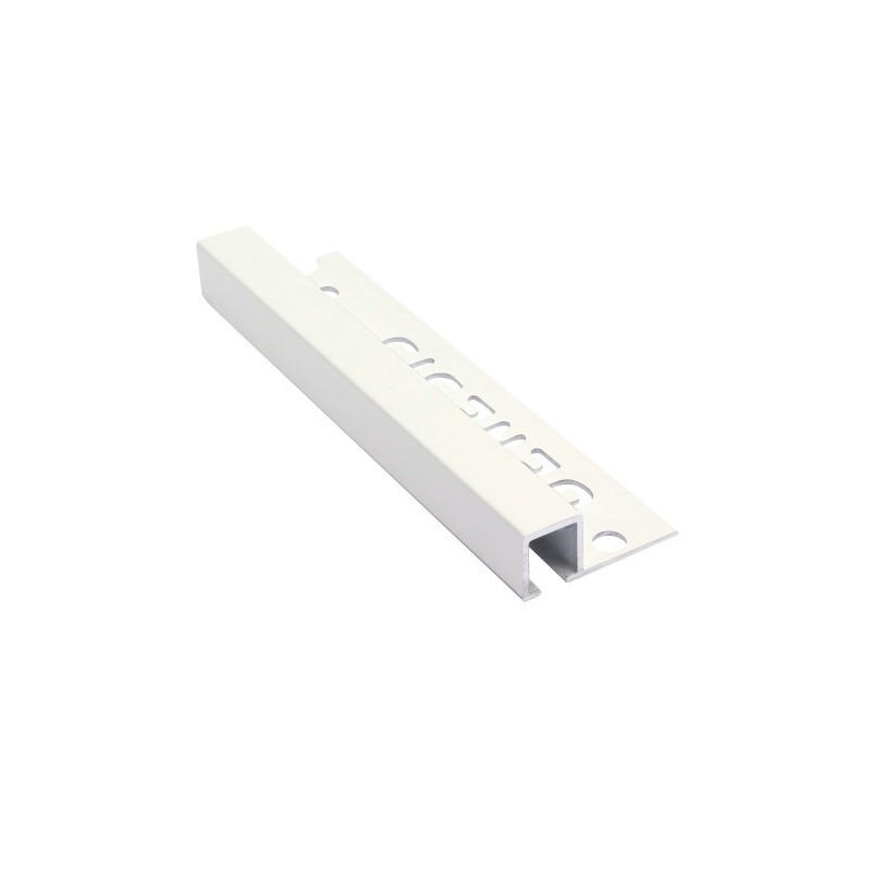 Genesis Aluminium Square Trim (10x10 mm) (Matt White)