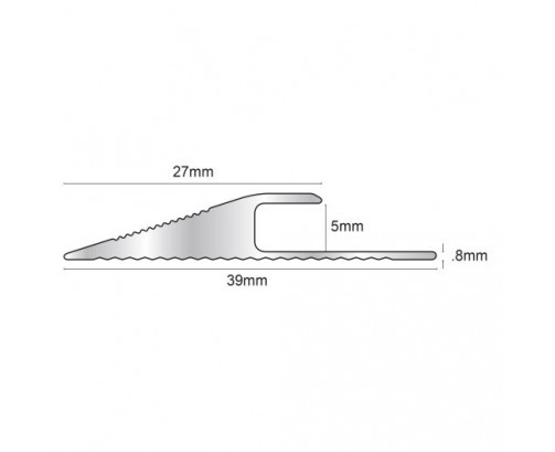 Genesis TVR057 Aluminium Reducer (39x5 mm) (2.7 m)