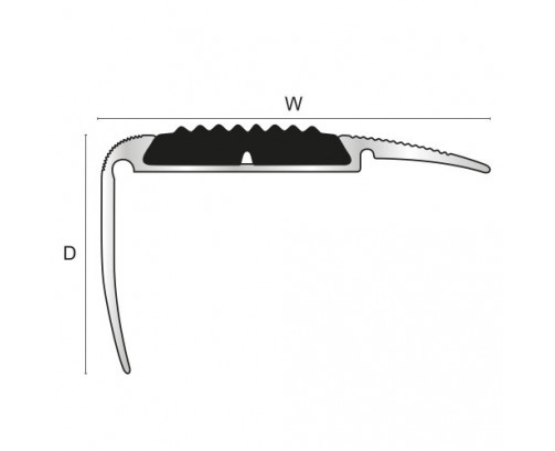 Genesis NRE Aluminium Nosing (Black)