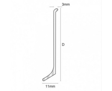 Genesis KAA Aluminium Skirting Standard