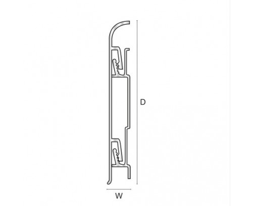 Genesis KAC Aluminium Clip On Skirting