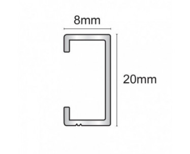 Genesis LFA - Flat Line Listello (8 x 20 mm)