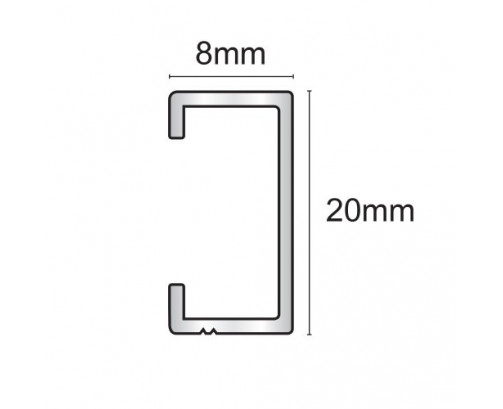 Genesis LFA - Flat Line Listello (8 x 20 mm)