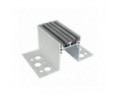 Genesis GFGR Heavy Duty Aluminium - 50mm Grooved - 70mm DARK GREY