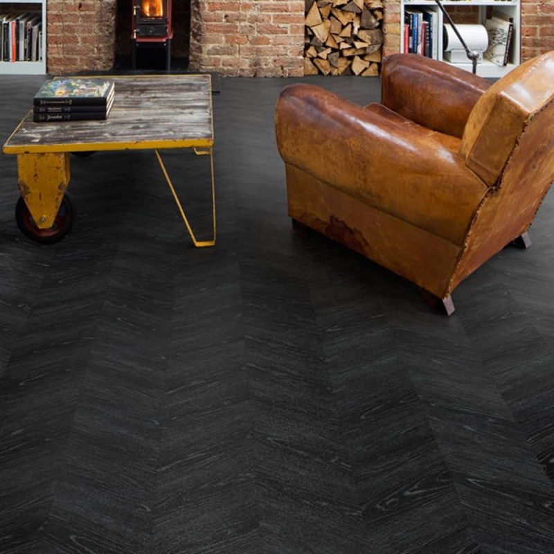 Polyflor Camaro Vinyl - Midnight Ash (203.2x1219.2mm)