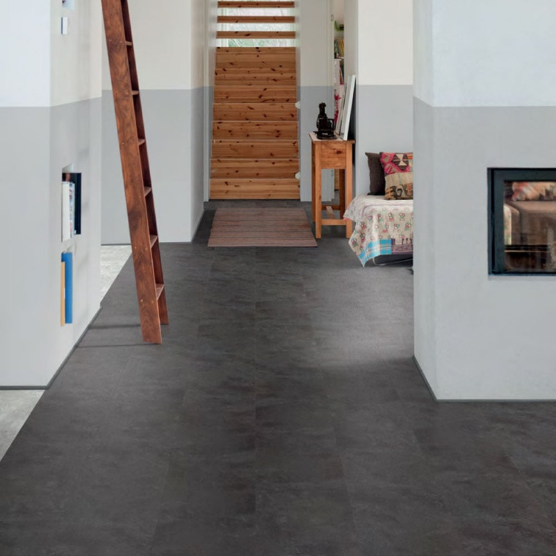 Camaro Polyflor Loc Click Fit Vinyl Tiles - Black Shadow Slate (298x602.8mm)