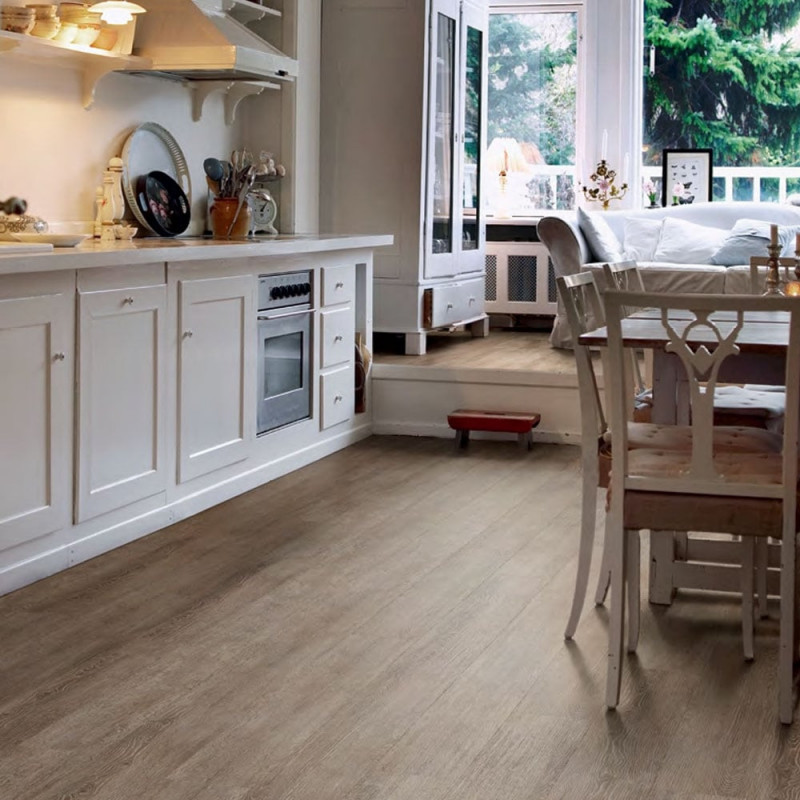 Camaro Polyflor Loc Click Fit Vinyl Tiles - Tan Limed Oak (177.4x1212.4mm)